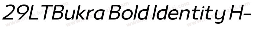 29LTBukra Bold Identity H字体转换